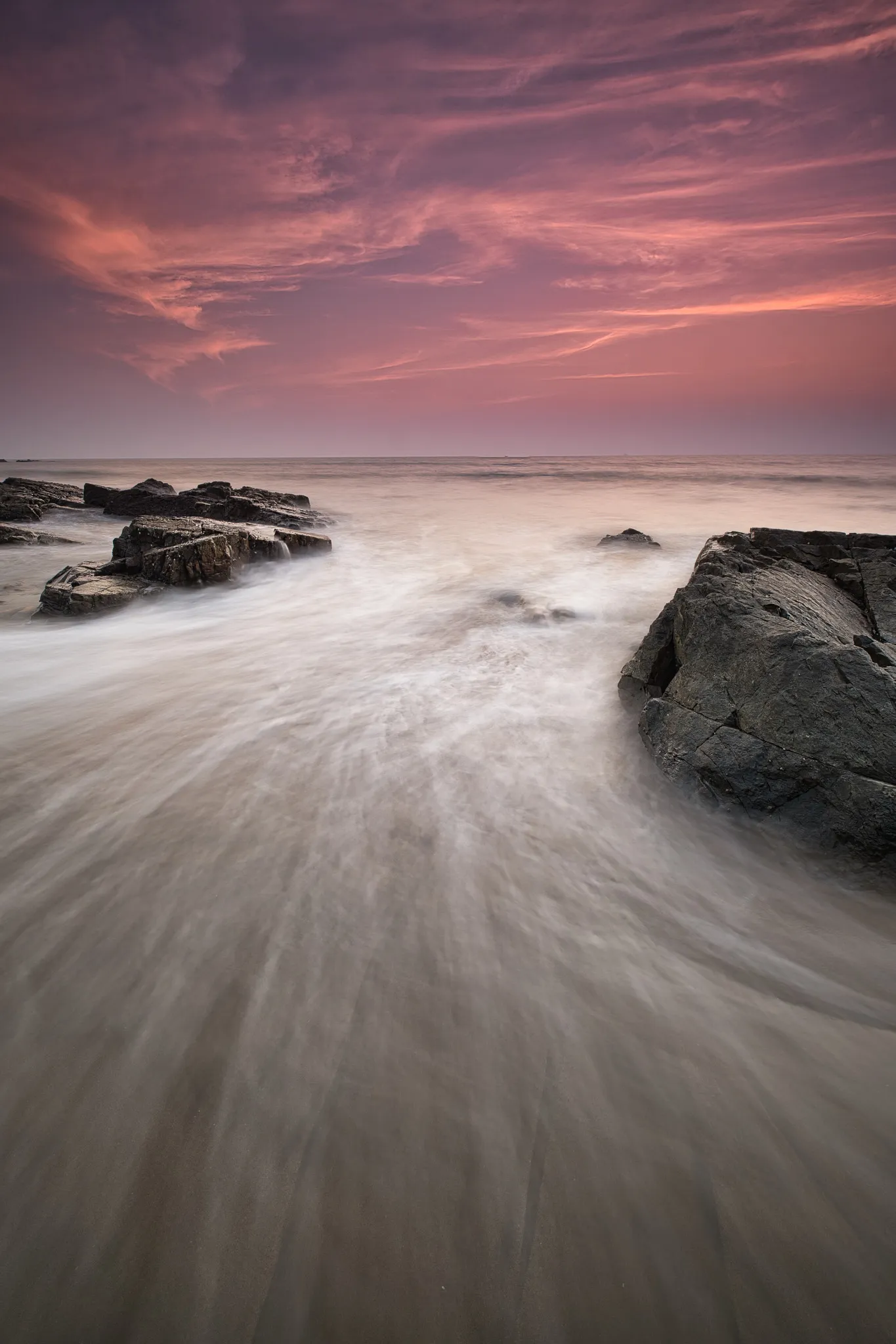 Evening coastal scene